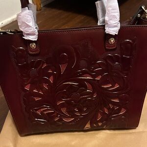 Patricia Nash Zancona Tote in British tan